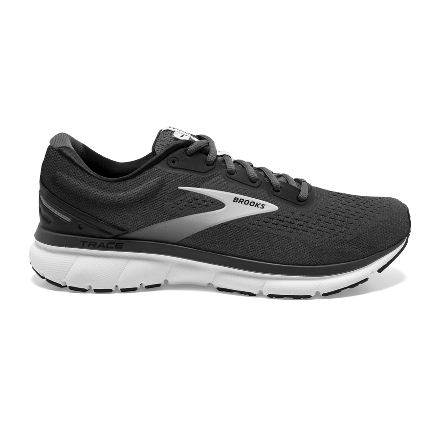 Brooks Mens Running Shoes Nz - Trace Black/White ( KSBUY6340 )